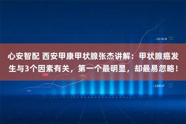 心安智配 西安甲康甲状腺张杰讲解：甲状腺癌发生与3个因素有关，第一个最明显，却最易忽略！