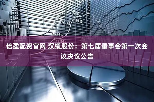 倍盈配资官网 汉缆股份：第七届董事会第一次会议决议公告